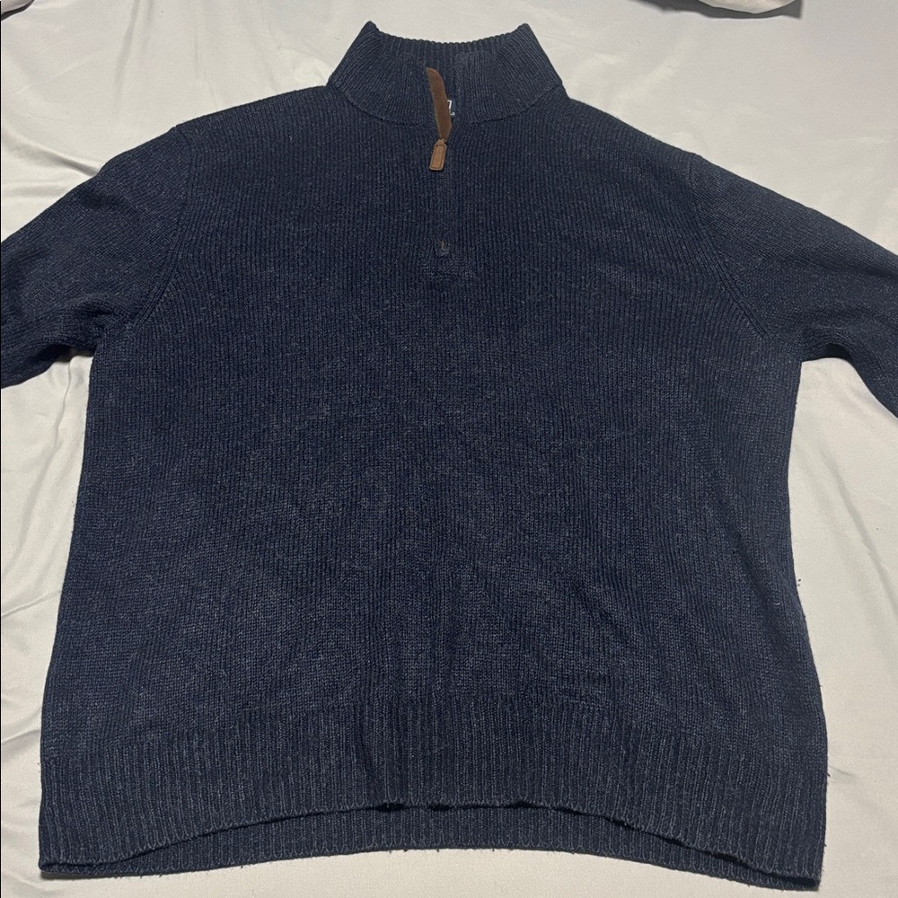Polo by Ralph Lauren Navy Half-Zip Sweater